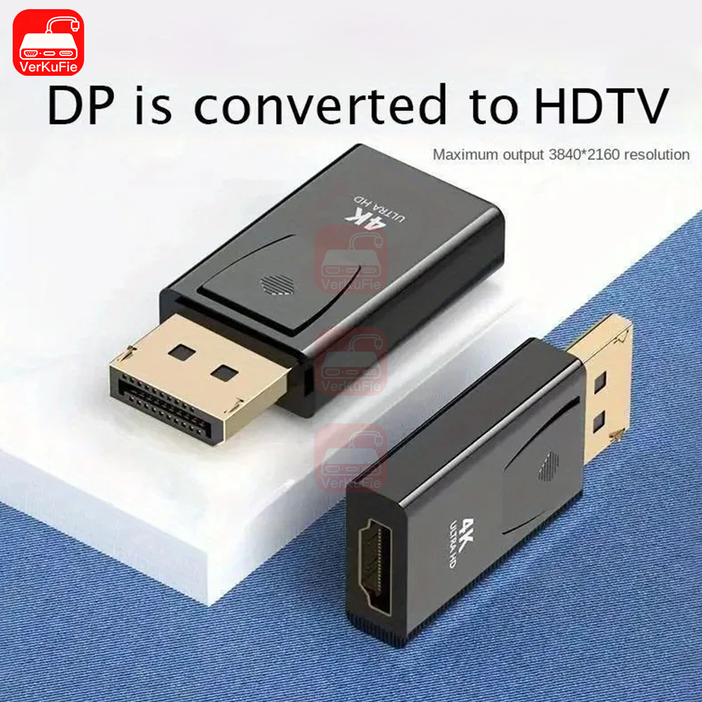 4K DP DisplayPort to HDMI-compatible Adapter Converter Display Port DP to HDMI-compatible HDTV Adapter Video Audio PC Laptop
