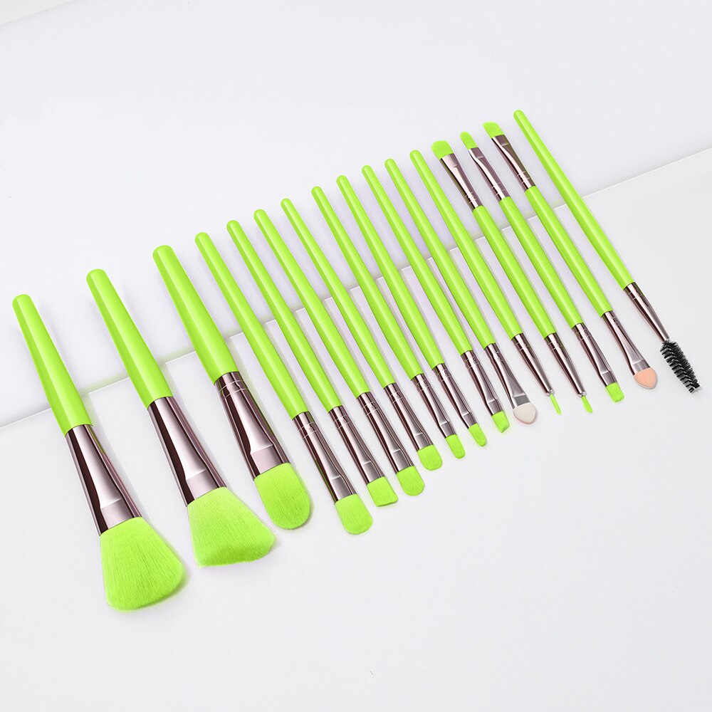 16 Uds Set de brochas de maquillaje de ojos de herramientas de belleza polvo de la Fundación de sombra de ojos cosméticos herramientas de belleza