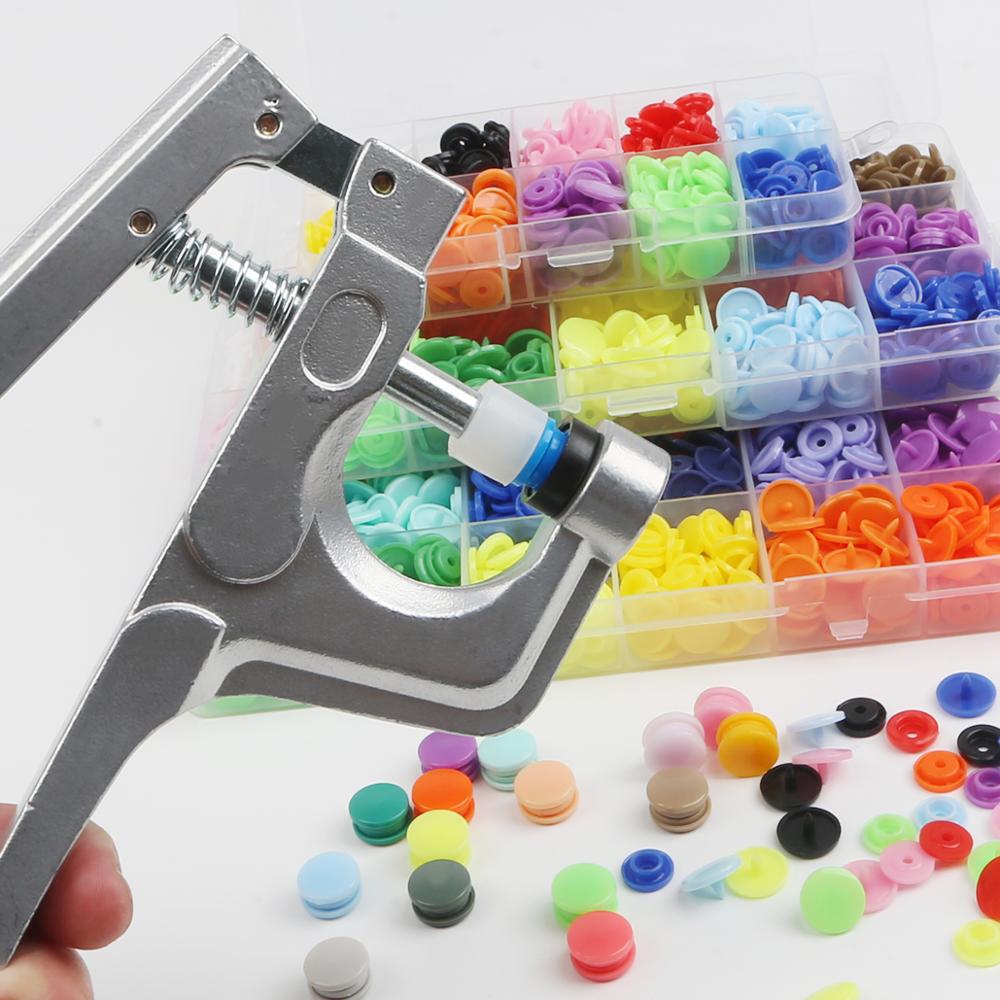 Tryckknapp tång knapp 150 set  t5 mix plast harts knappar 12mm tryck kläde knapp press maskin sömnad verktyg tillbehör