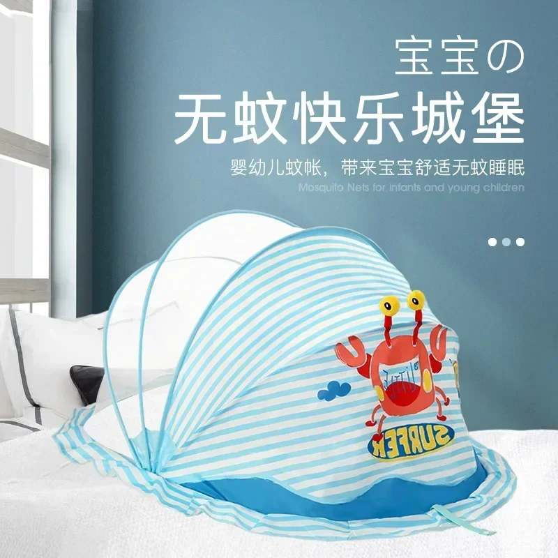 128x65x70cm Tragbare Faltbare Krippe Kinder Moskito Net Zelt Kinder Sommer Wiege Bett Krippe Schlafen Moskito net Schlaf Matte