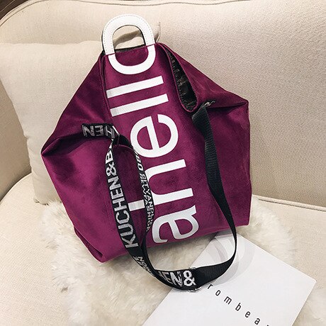 Female Crossbody Bags For Women Canvas tote Famous Brand Luxury Handbags Sac A Main Ladies Shoulder Messenger Bag: Violet