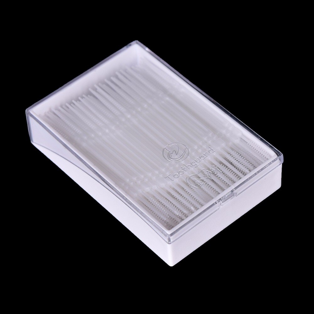 Toothpicks White 150Pcs/lot Practical Clean Tooth Floss Double Head Hygiene Dental Plastic Interdental Brush