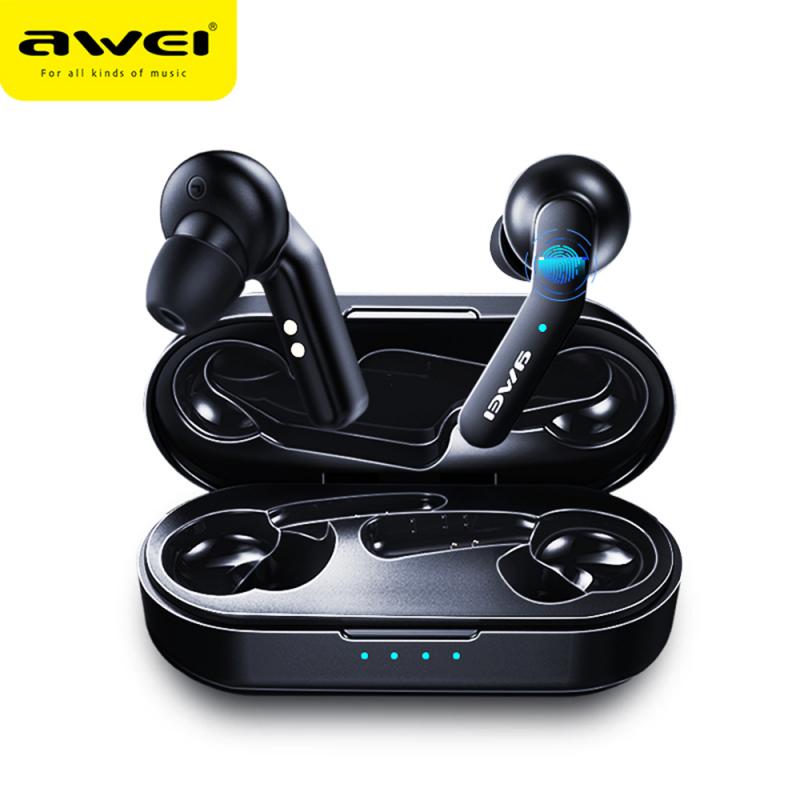 Awei T10C Mini Draadloze Bluetooth Headset/Waterdichte Touch Oordopjes Lossless Ruisonderdrukking Hd Voice Call Bluetooth Koptelefoon: Default Title