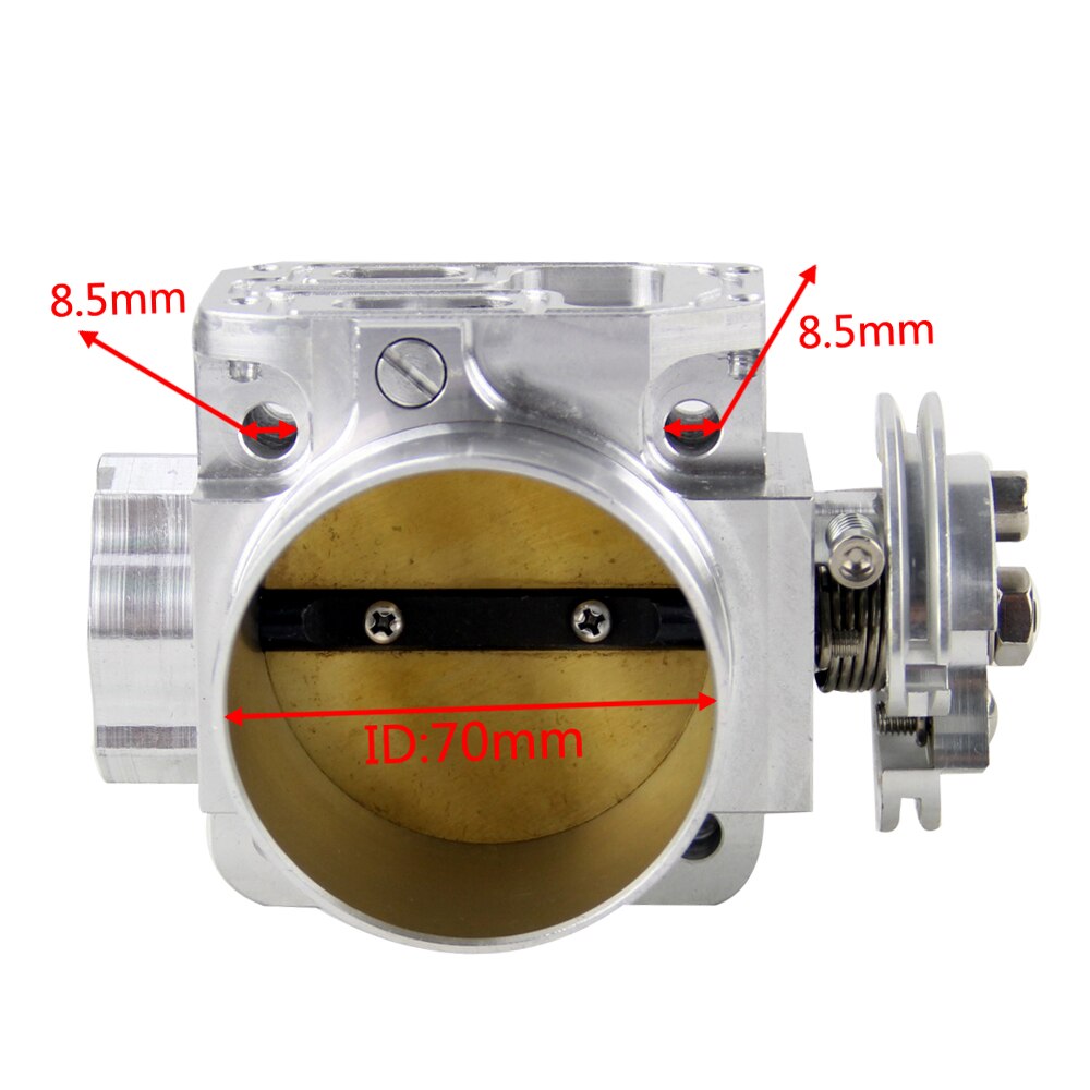 PQY - Aluminum Intake Manifold 70mm Throttle Body Performance Billet For Mitsubishi Lancer Evo 4 5 6 4g63 PQY6941