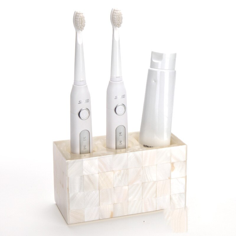 Light Luxury Shell Resin Toothbrush Holder Portable Travel Bathroom Accessories Toothbrush Toothpaste Storage Display Stand: Default Title