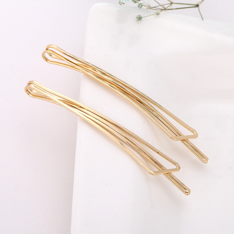 5 pinzas para el cabello de Color dorado, horquillas onduladas a la , pasadores de Metal, Clip BB Invisible, horquillas onduladas, accesorios para el cabello: Verde