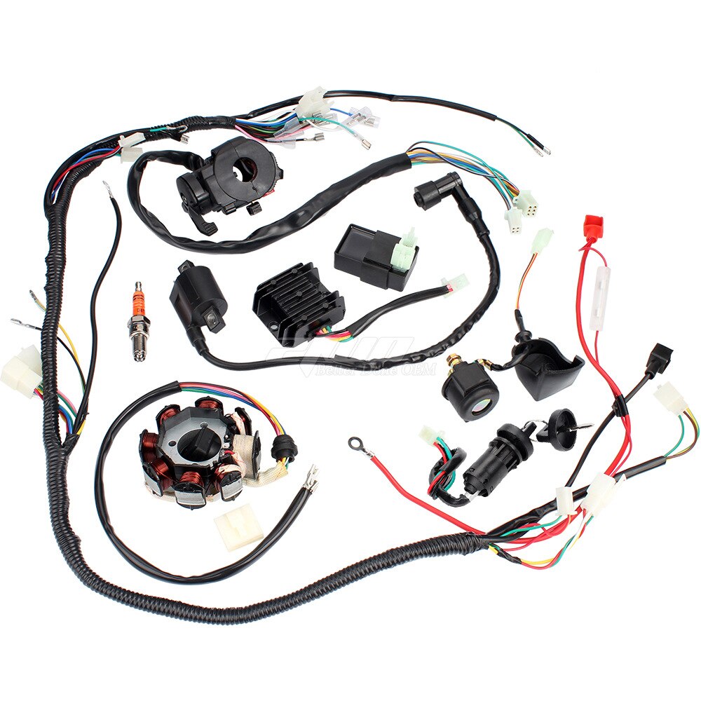 125cc 150cc 200cc 250cc vélo de saleté ATV QUAD électriques Zongshen Lifan Ducar rasoir CDI faisceau de câbles Stator assemblage câblage