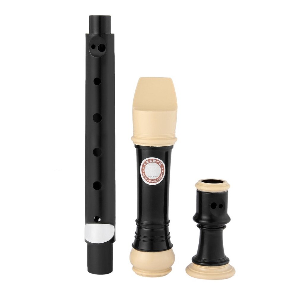 Professionele Acht Gat Treble Fluit 8-Hole Sopraan Recorder Klarinet Black Sound Verstelbare Food Grade Abs Niet-giftige