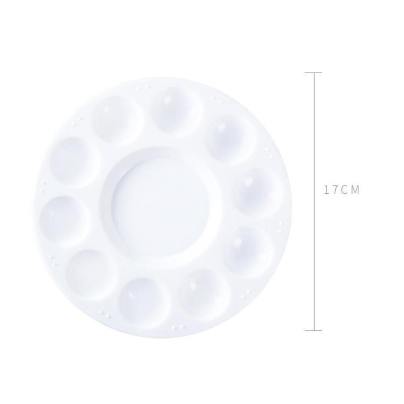 1Pcs Round Palette Gouache Paint Plastic Palettes Tools Painting School Drawing Stationery Children L8C2: Default Title