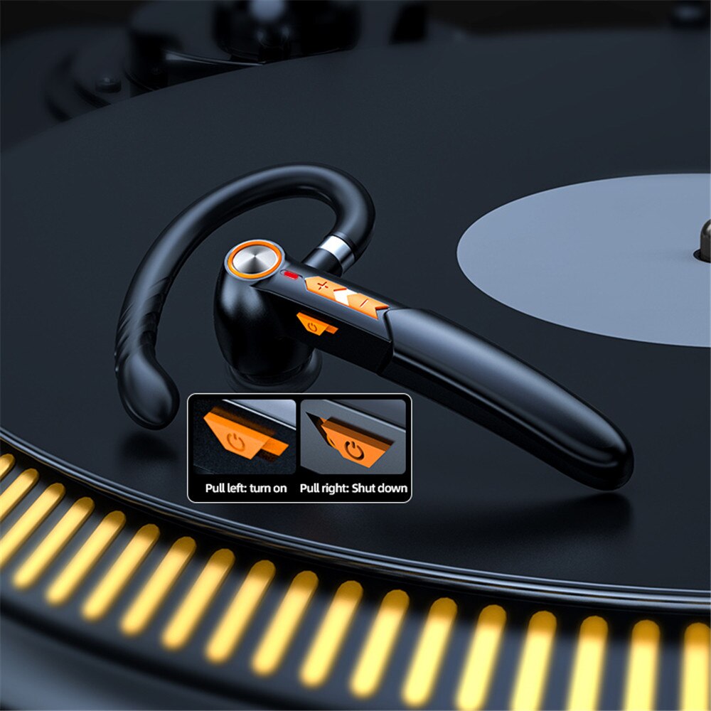 Me -100 single business bluetooth-headset mit ohrbügel , 5.0 14g 110 mah, tasten- und touch-steuerung, geräuschunterdrückung, stereo-ohrhörer