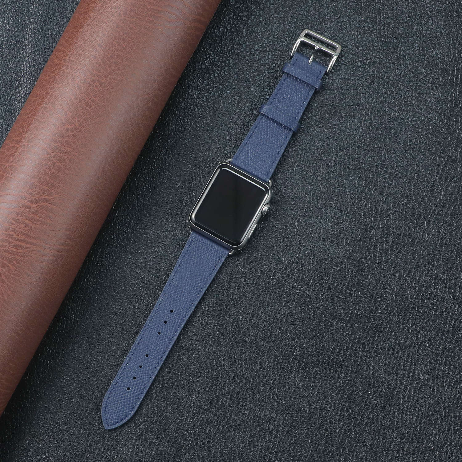 Leather band for Apple watch strap: Rose Green  / 22mm