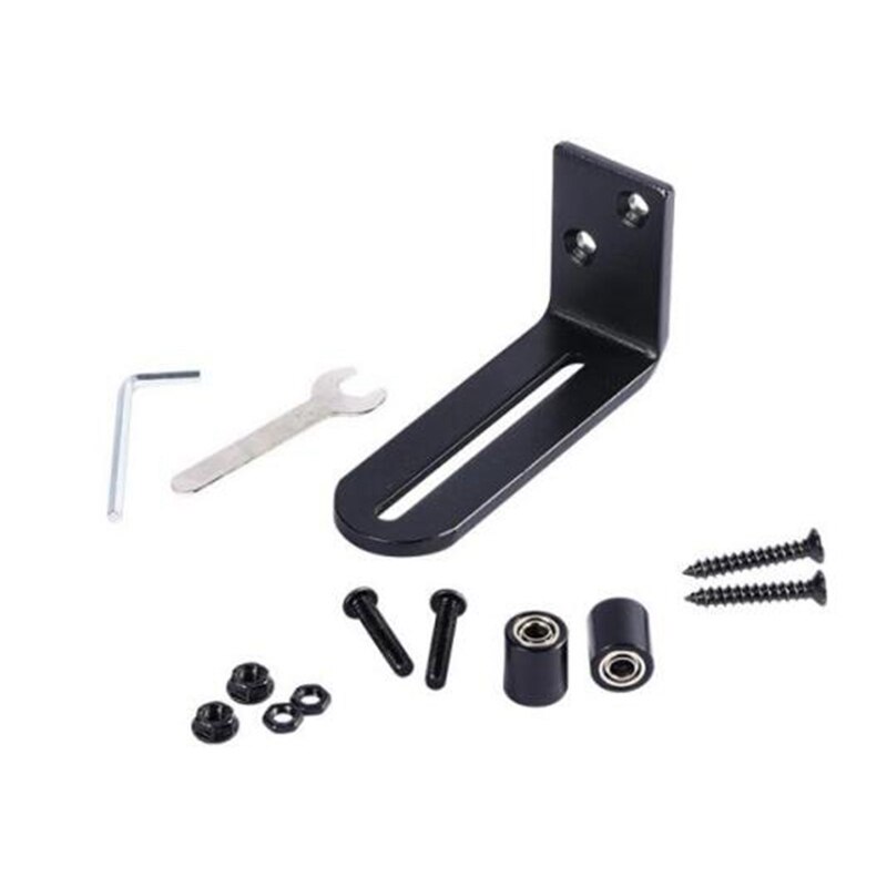 2Pcs Schuur Deur Vloer Gids Glad Boter Lagers Blijven Roller Glijdende Verstelbare Gids Flush Met Floor
