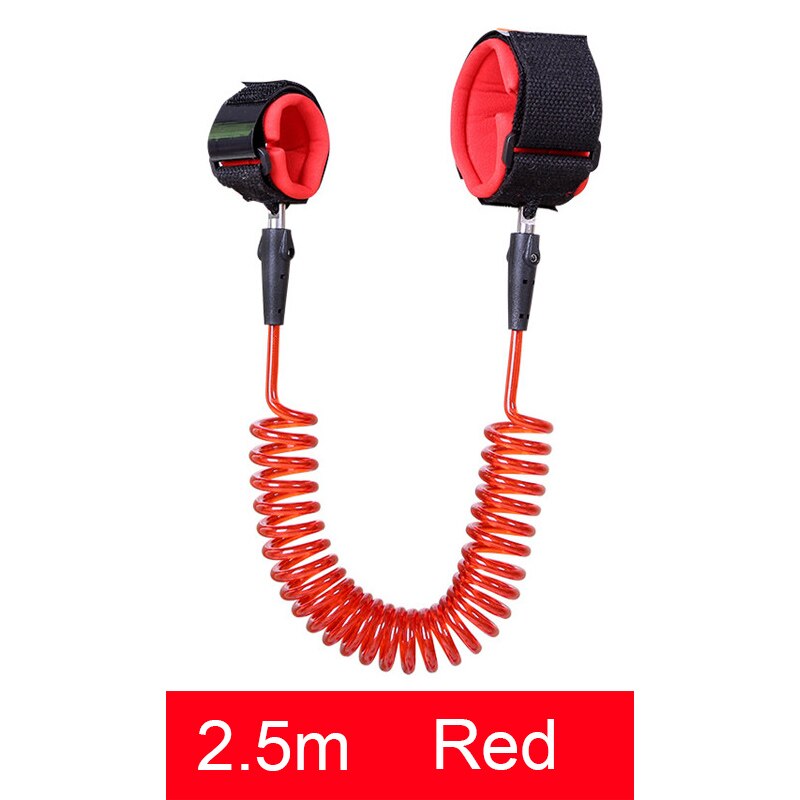 1.5m 2.5m småbørn baby børn sikkerheds gåsele, børnesnor børne keeper bælte, anti tabt håndledsled bånd træktov: Rød 2.5m