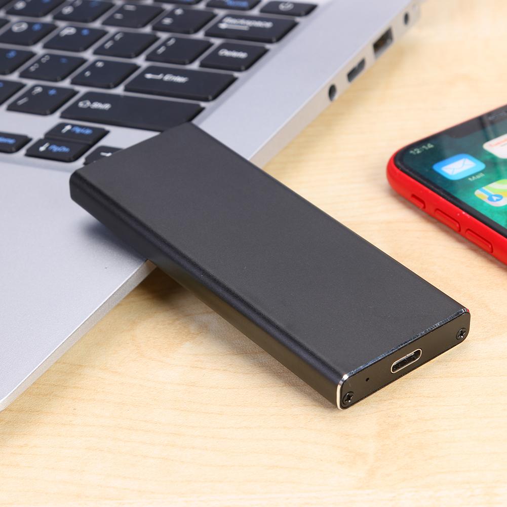 Aluminum Alloy 8T Hard Disk Case Type-C to USB3.0 M.2 NGFF Solid State Disk Case Theoretical Transmission Speed 6GB/S