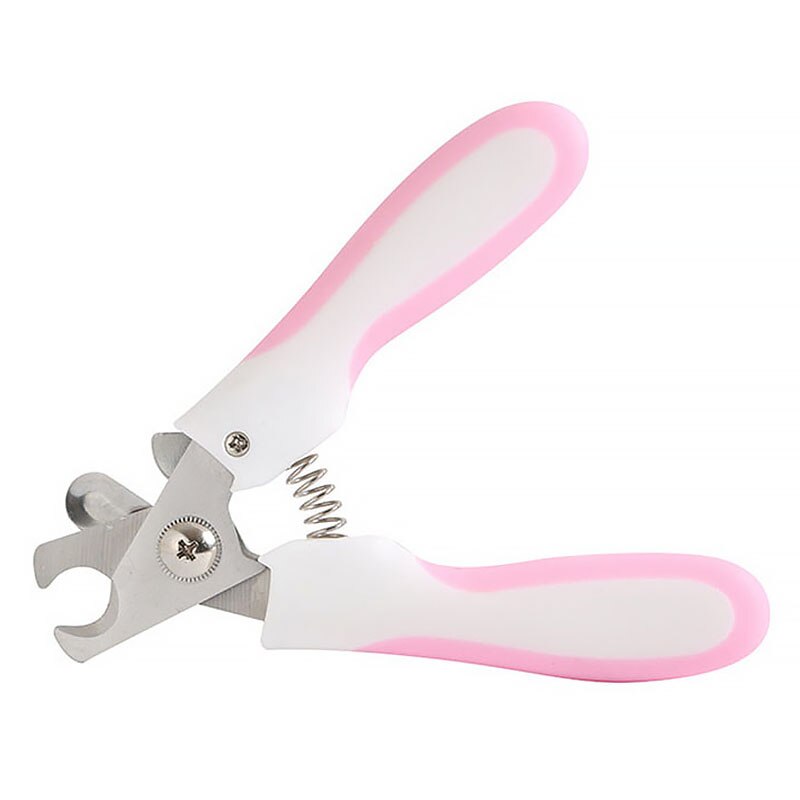 Stainless Steel Pet Toe Care Grooming Nail Clippers Scissors Trimm Dog Supplies Multi-colors Pet Animal Dog Cats Bird Toe Claw: light pink / s