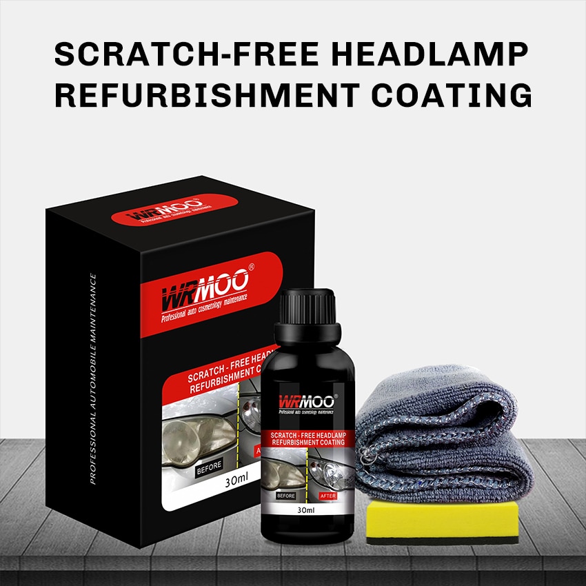 Kit de restauración de faros delanteros de coche, antiarañazos, recuperador de esmalte, restaurador de lente, visibilidad, brillo, claridad