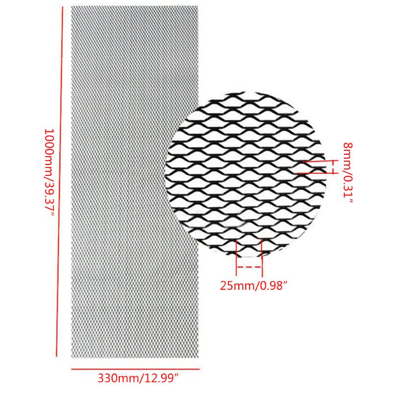 Rejilla Hexagonal Universal de aluminio cubierta de rejilla capó y parachoques de coche rejilla de ventilación G6KC