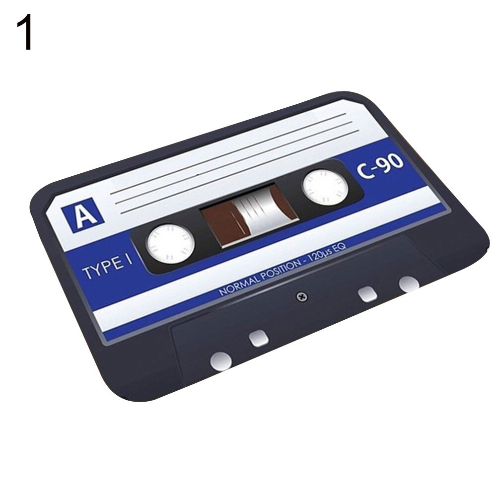Vintage kassettebånd skridsikker rektangel dørmåtte tæppe indgang gulv indretning: 1