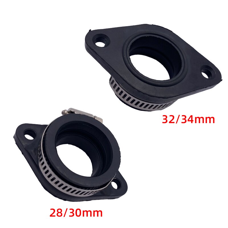 Adaptador de carburador para motocicleta, entrada de tubo de entrada, alfombrilla de goma para motor PWK 28/30mm 32/34mm, compatible con On110 125 140 150 160cc