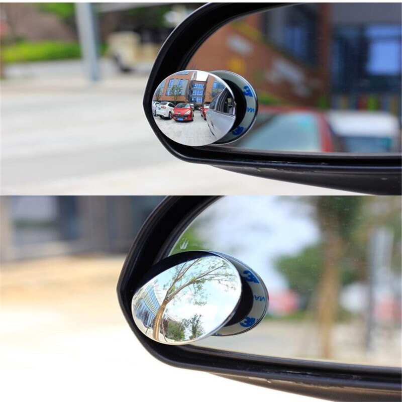Auto randloze kleine ronde spiegel 360 graden achteruitrijspiegel dode hoek spiegel bolle spiegel achteruitkijkspiegel rotatie