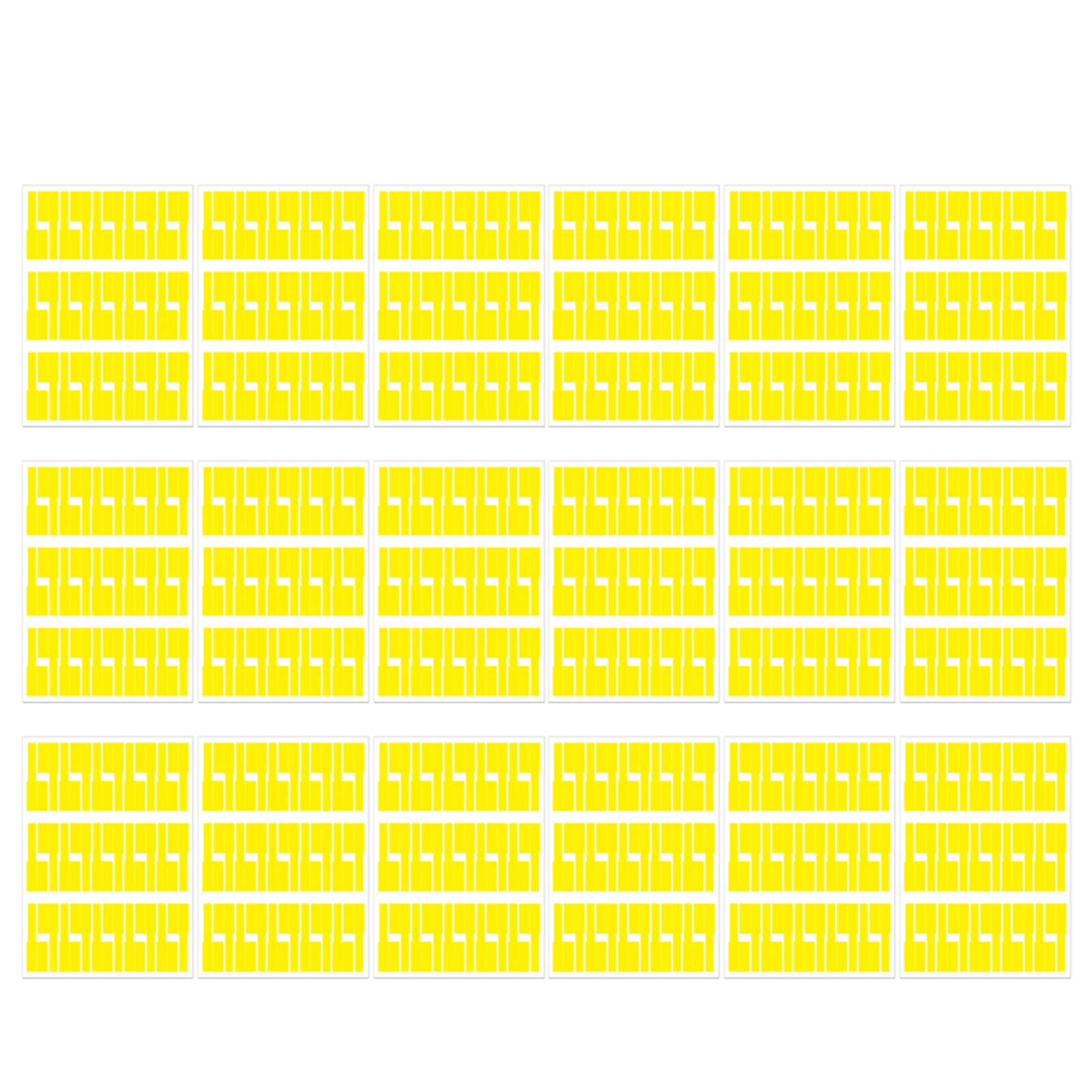 Easy mark kabellabel, scheurbestendig, waterdicht, zelfklevend voor printer, draagbare identificatietag, doe-het-zelf kabelbeheer thuis: Geel