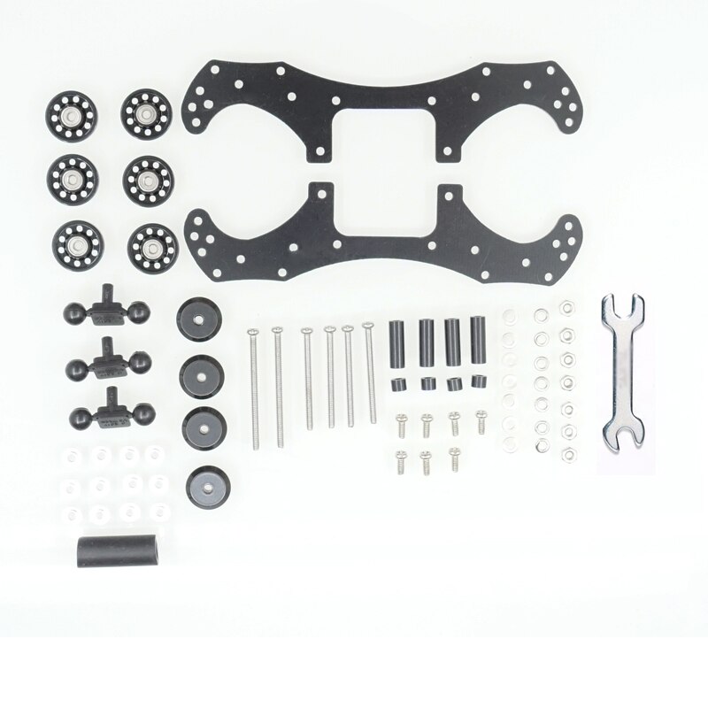 made tamiya MINI 4WD car setting VZ chassis 15526 rollers front rear spacers screws set 324 store: Black