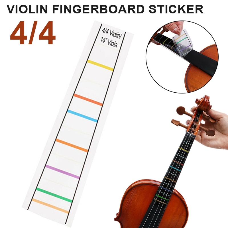 1 stk 4/4 violinfinger finger guide fingerboard klistermærke violino fingerboard gribebræt indikator position markør for begynder
