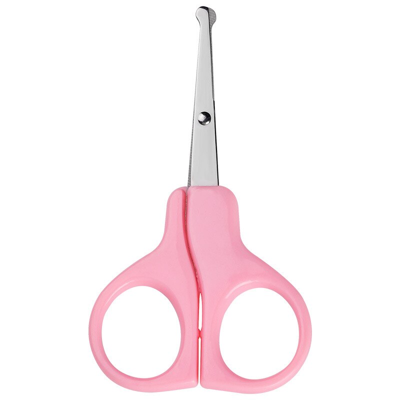 Baby Speciale Tool Vinger Trimmer Schaar 1Pcs Baby Nail Care Rvs/Ps Mini Manicure Cutter Kids Levert draagbare: pink