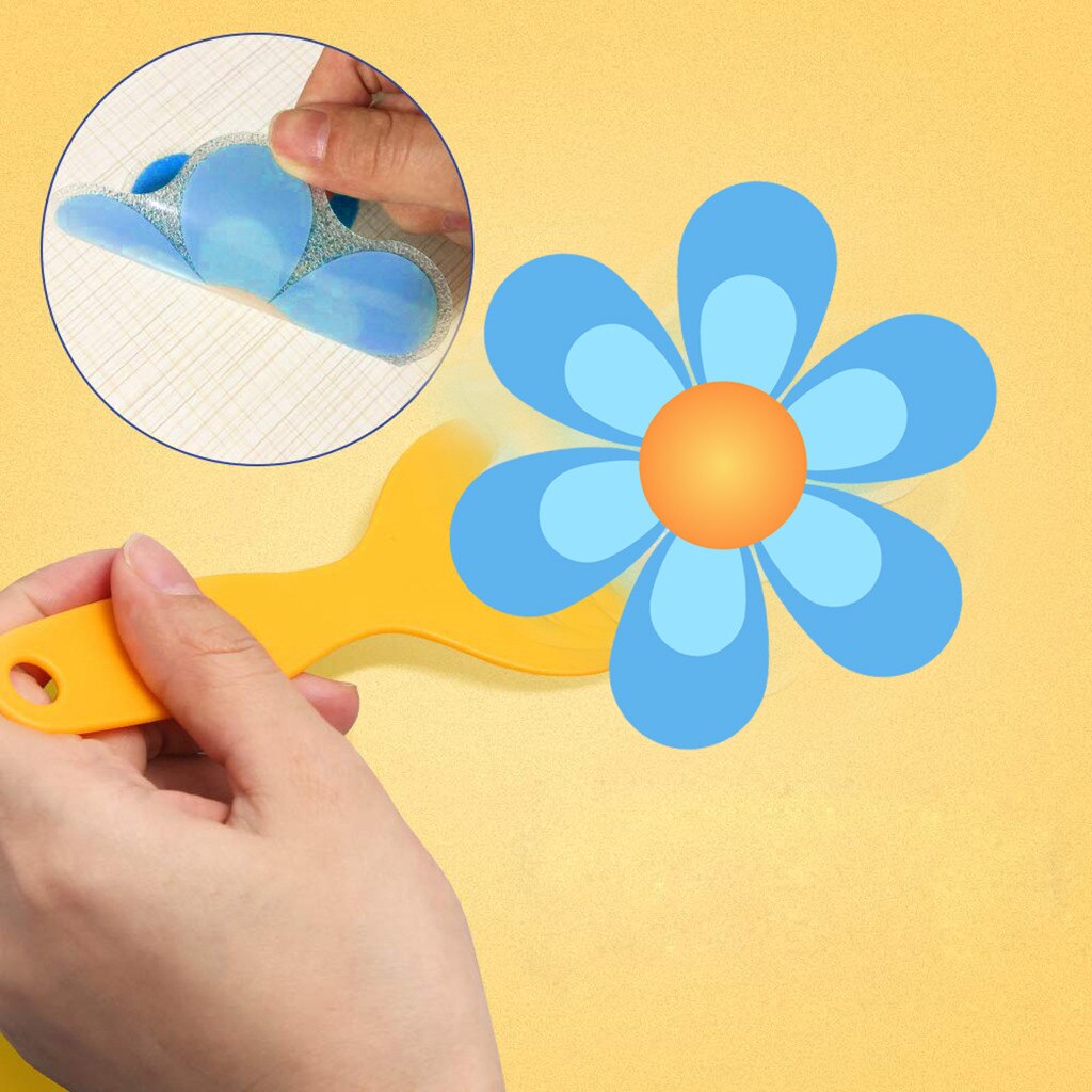 10pcs Bathtub Stickers Colorful Flower Anti-Slip Self-adhesive Sticker Decals for Bathroom Bath Tub Shower Surfaces