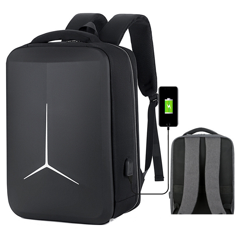 Anti Theft Backpack Men Business Laptop Backpack Bag Waterproof Charging Minimalist Daypack Male Mochila Women Men Backpacks: Brown