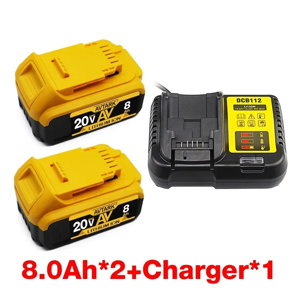 DCB200 20V Akku kompatibel mit Dewalt Power Tools 18V 12Ah wiederaufladbare Elektrowerkzeug-Lithiumbatterien 20V 18Volt 18V 12Ah