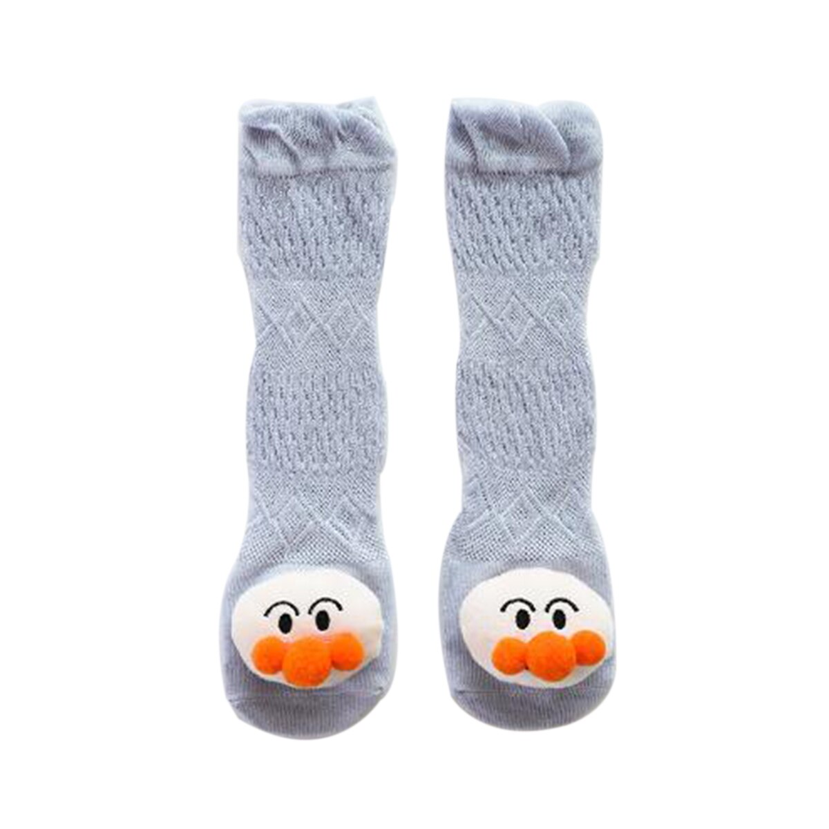 0-3y baby bomull tecknad över knä söta strumpor pojkar flickor nyfödd spädbarn småbarn andas anti mygga tunna nätstrumpor: B / 0-1y