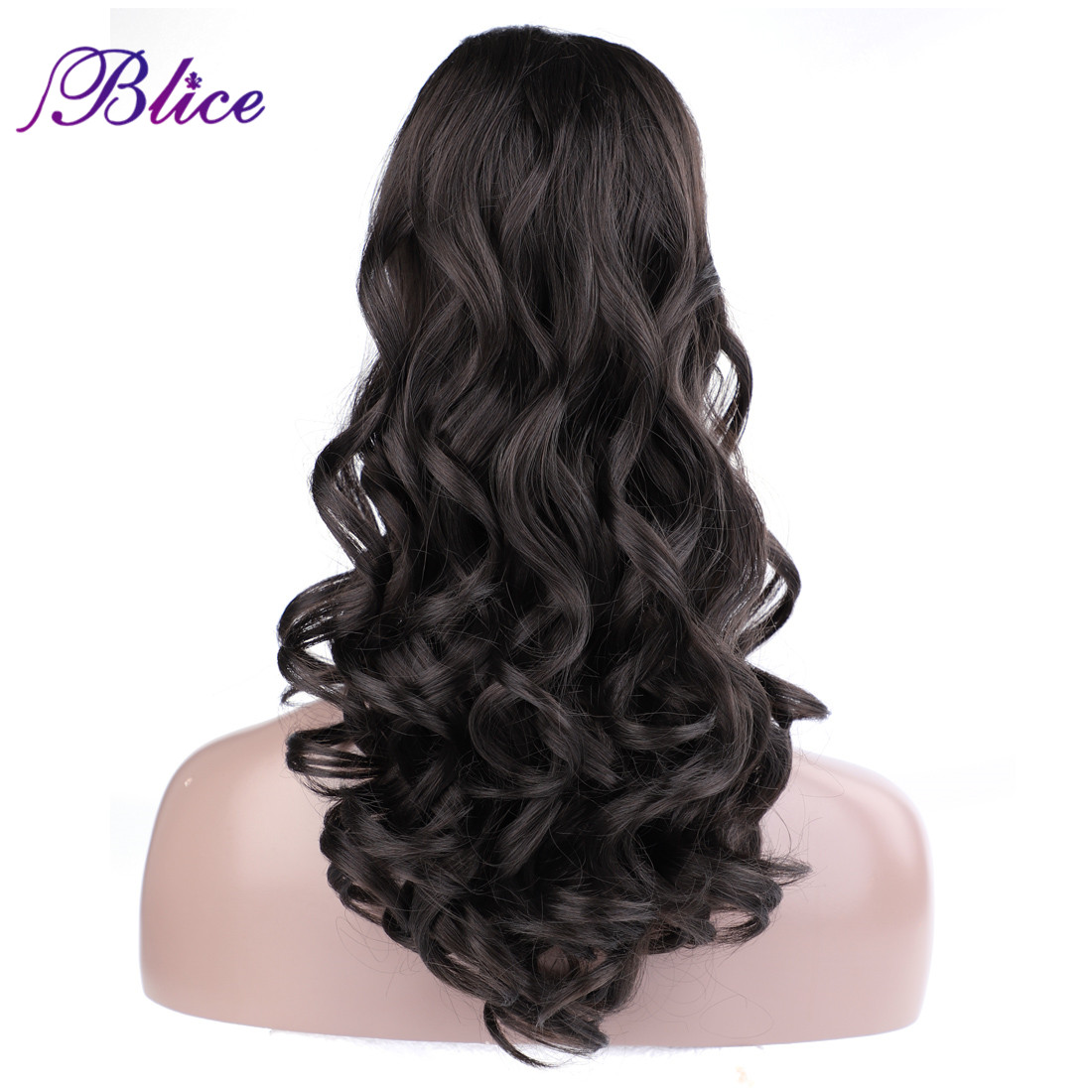 Blice Synthetic Curly Ponytail 20"-22" Ponytail Hair Extensions Long Hairpiece With Two Plastic Combs Drawstring Style