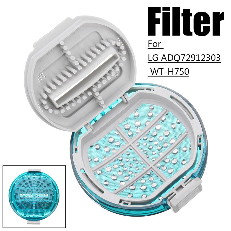 Vaskemaskine fnugfilter til lg adq 72912303 wt-h750 vaskemaskine filtrering hårfjerningsanordning filterpose rengøringsværktøjer