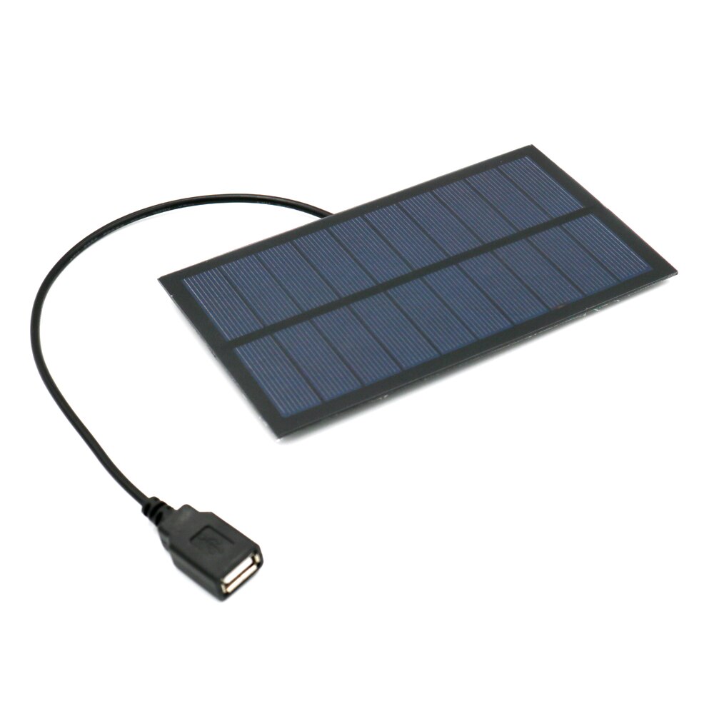 7 5 4 3 2 W Watts Output USB Solar Cell Outdoor 18650 Battery Charger USB Female Port 5 V Charge Regulators Solar Panel