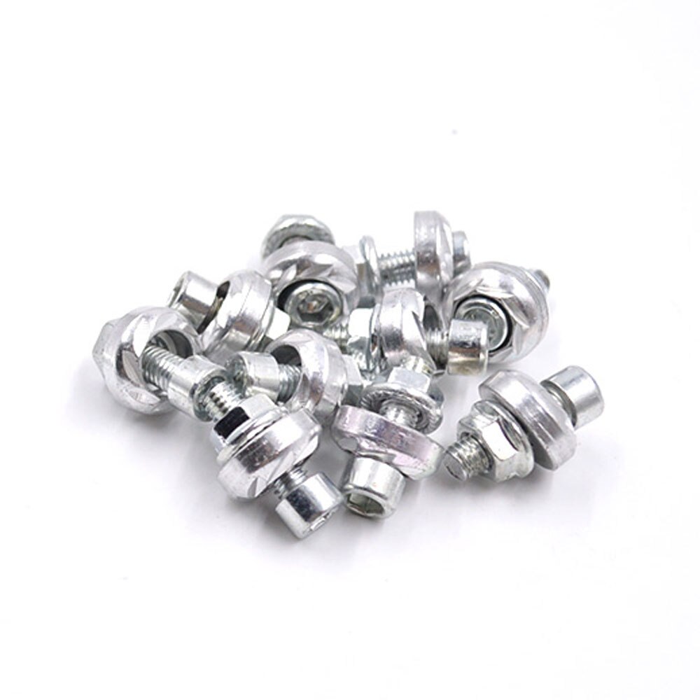 Pit Posse 25-Piece M6x12mm Metric Flange Bolt Kit - Steel, For Street Bikes & Dirt Bikes