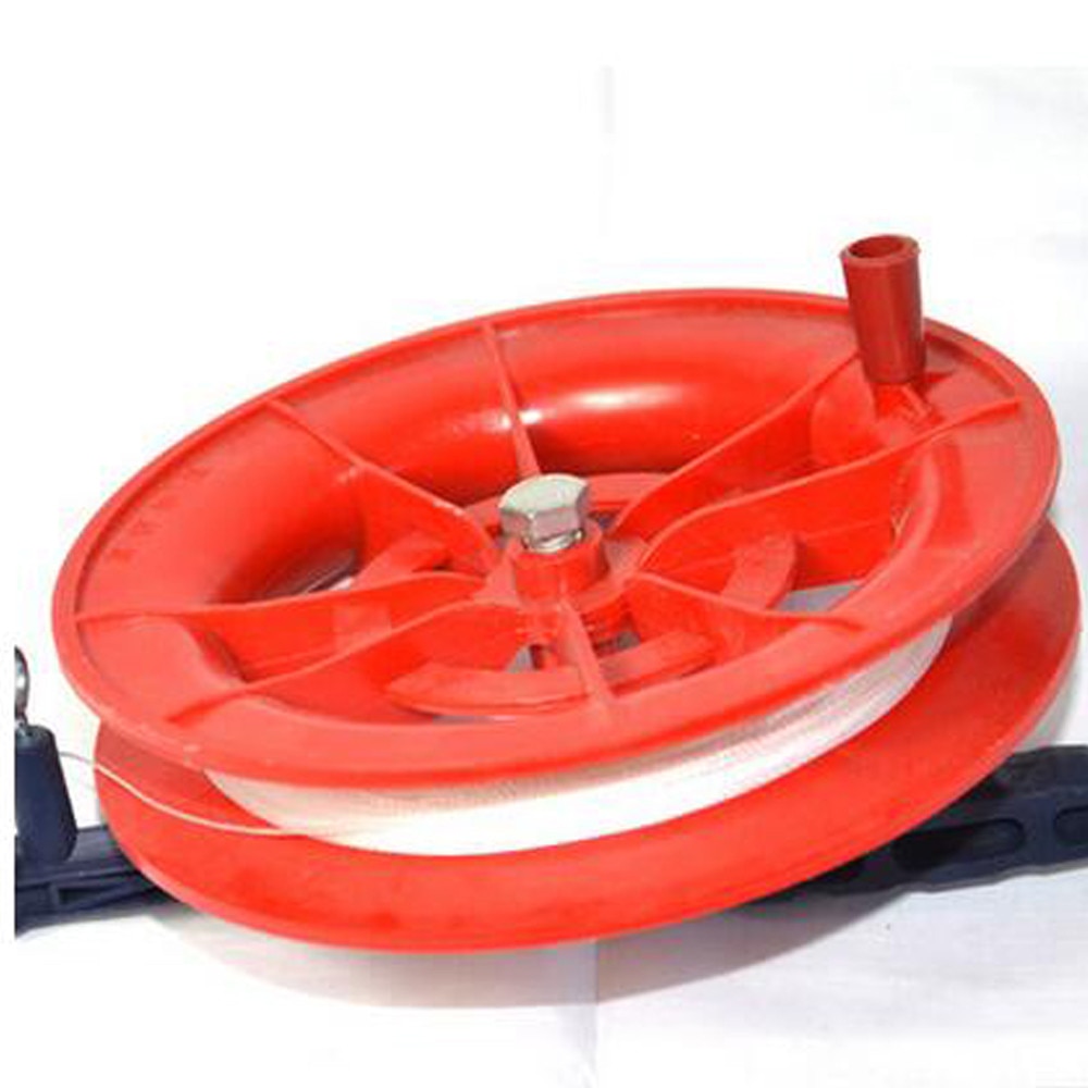 Kite Reel Winder 50M Twisted String Line Red Wheel Kite Reel Winder Outdoor Kite Accessories