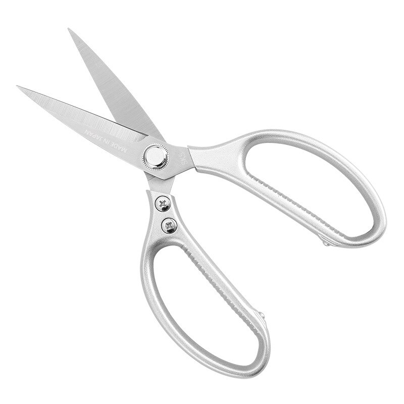 Ciseaux de cuisine puissants en acier inoxydable, outils multifonctions pour la maison, légumes, viande, os, Barbecue, métal,: 1 generation Silver