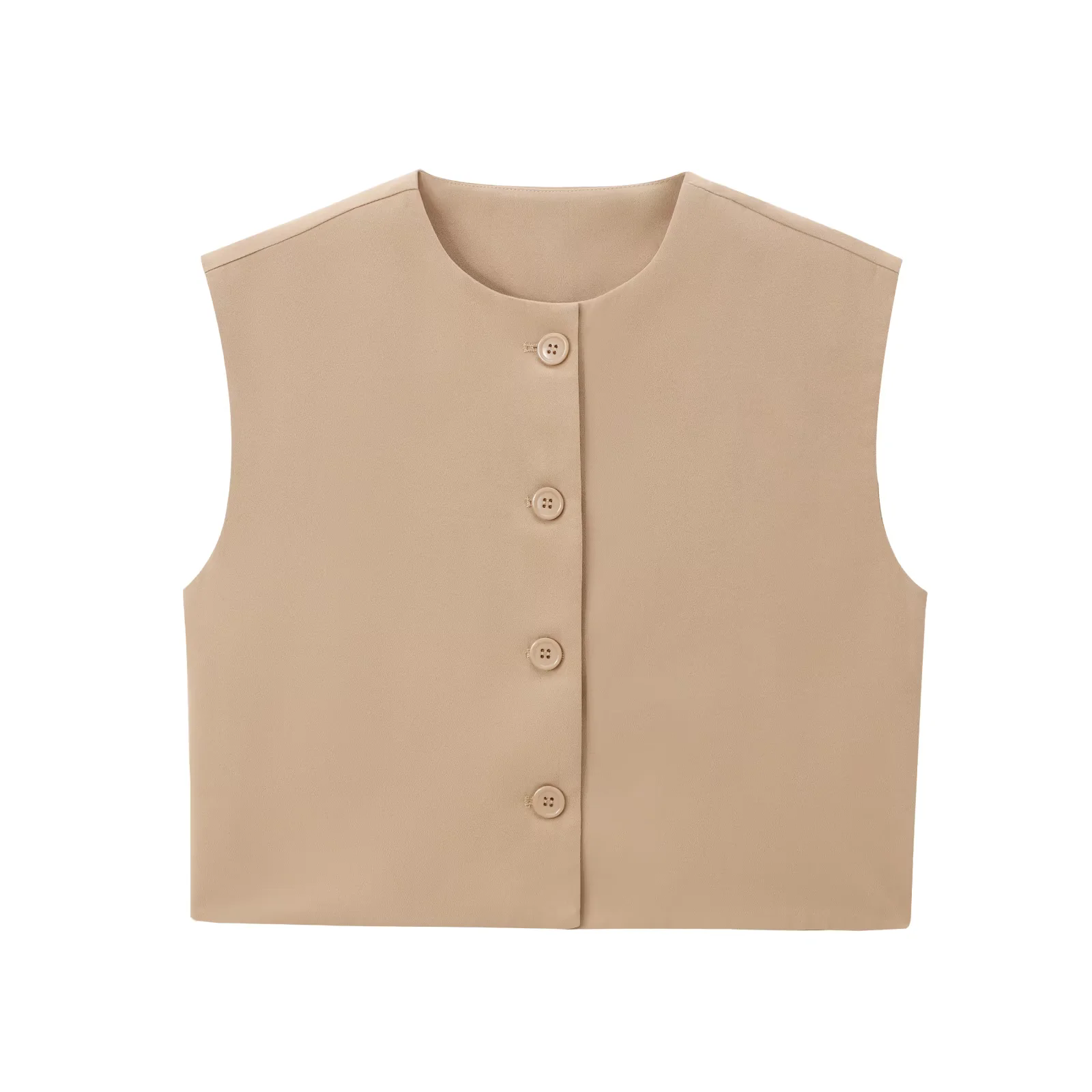 Chaleco Vintage sin mangas para mujer, chalecos holgados a la , abrigo sin mangas para mujer, prendas de vestir exteriores informales para mujer, ropa de calle básica, Tops