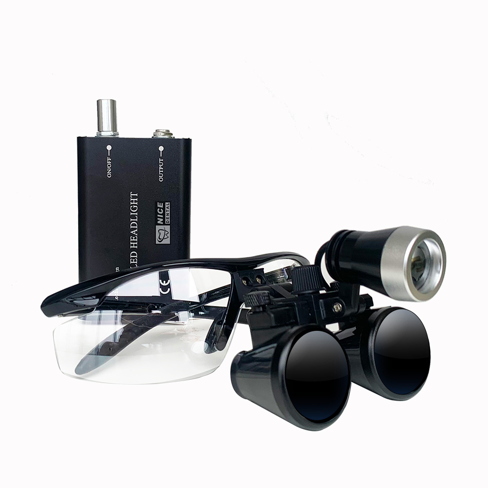 3W 2.5X/3.5X dental Loupes Magnifier Binocular Surgery Surgical Operation Loupe with Spotlight LED Headlight Magnifying Glass