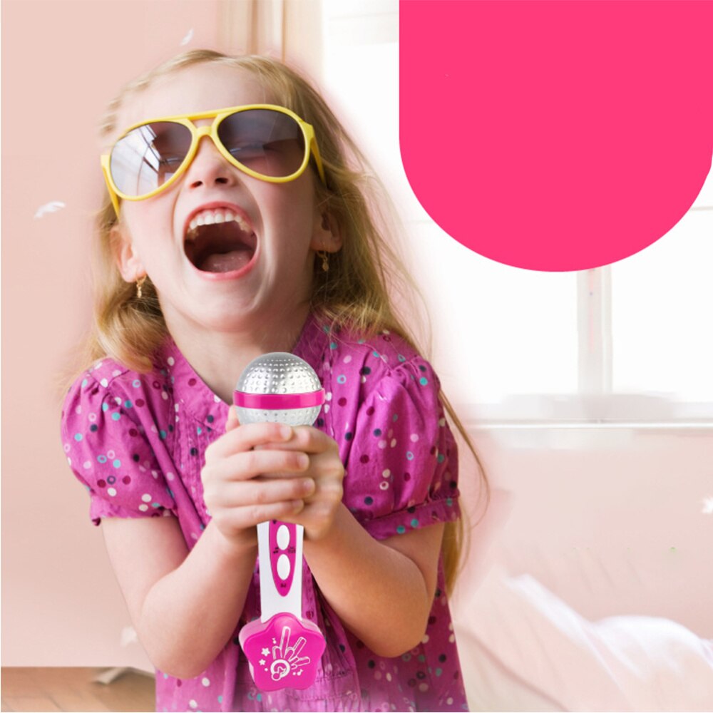 1PC Microphone Early Education Microphone Cartoon Microphone Amplifying for Kids Boys Child Girl