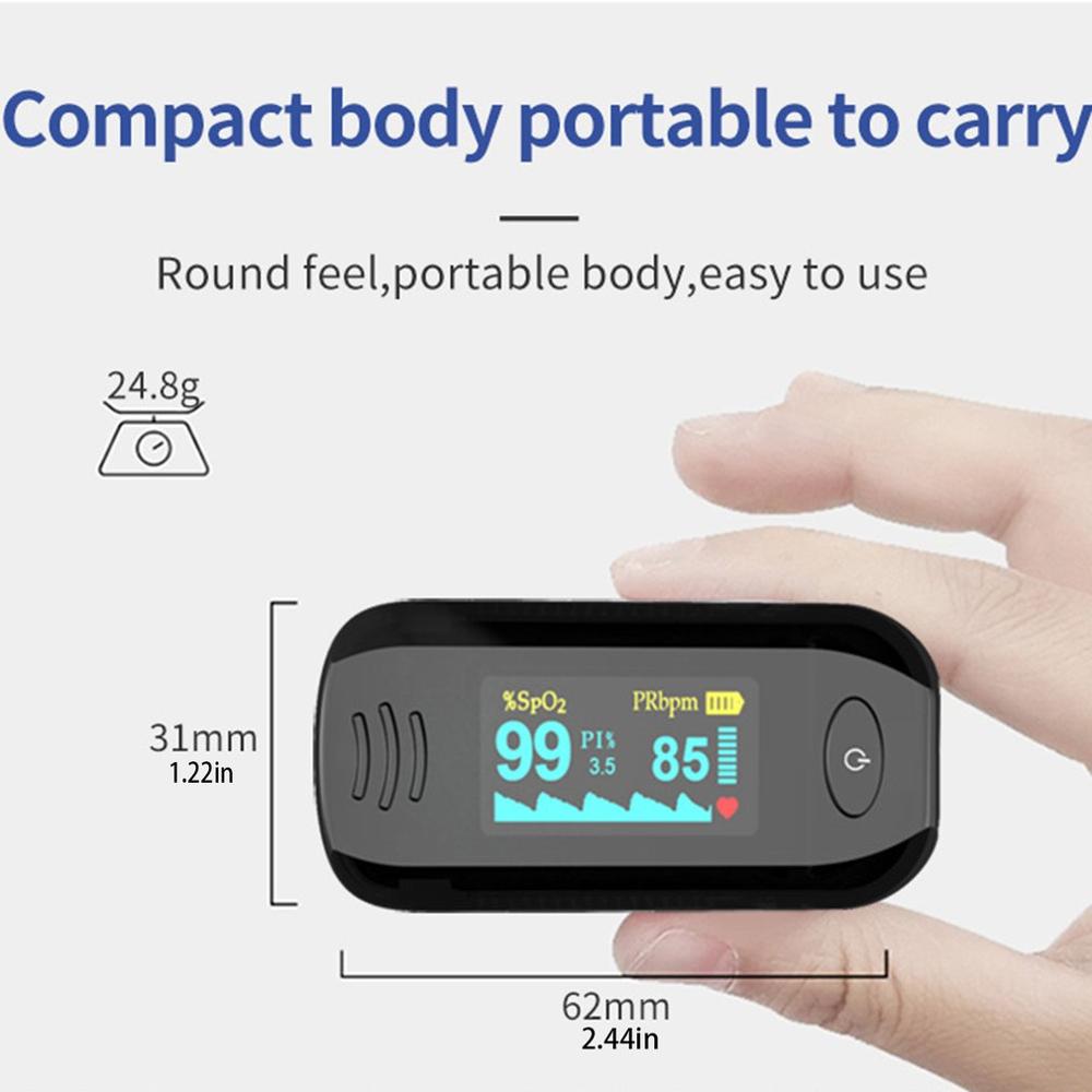 Pulsoksymetr Finger Oximeter Farbe Bildschirm Spo2 Finger Clip Herzfrequenz Monitor Pulse Finger Clip Pulsoximeter Napalcowy