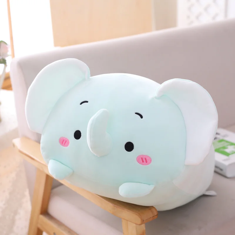 Oreiller d&#39;angle Bio Totoro 90cm, mignon, dessin animé japonais Sumikko Gurashi, animaux en peluche, de saint-valentin pour bébés filles: blue elephant / 22-28cm