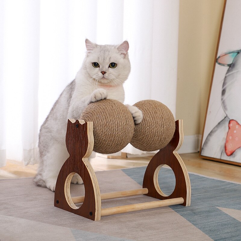 Cat Wheel Cat Scratcher Sofa Protector Scratching Post Cats Climbing Frame Shelf Cats Exercise Wheel Pet Products Pets Furniture