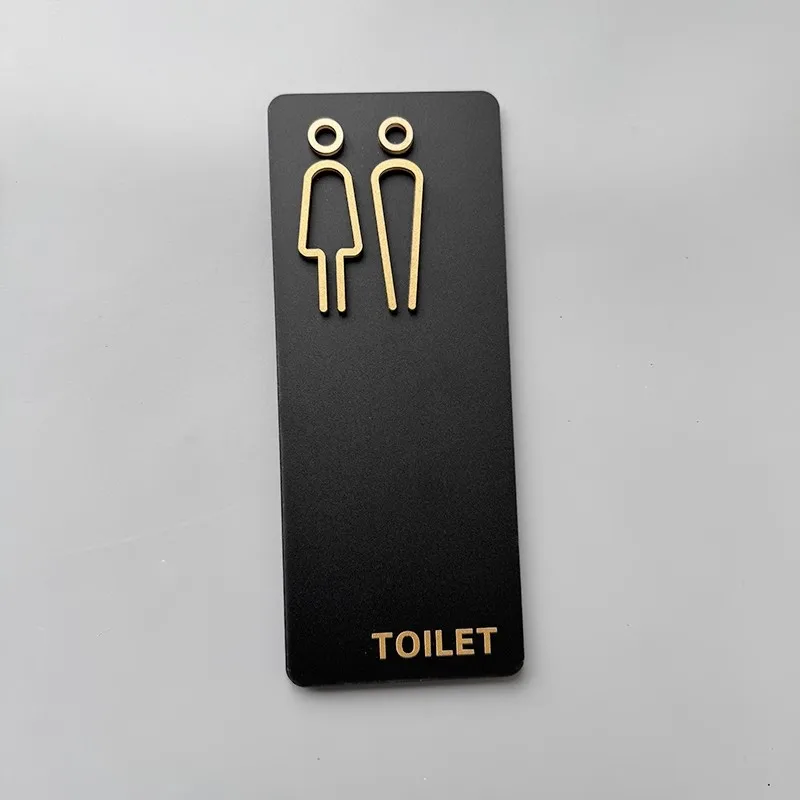 Door Sign Acrylic Restroom Ladies and Gentleman Toilet Sign Plate Mall Office Hotel Wash Room Toilet Reminder Signage Board: 40x30cm / WHITE