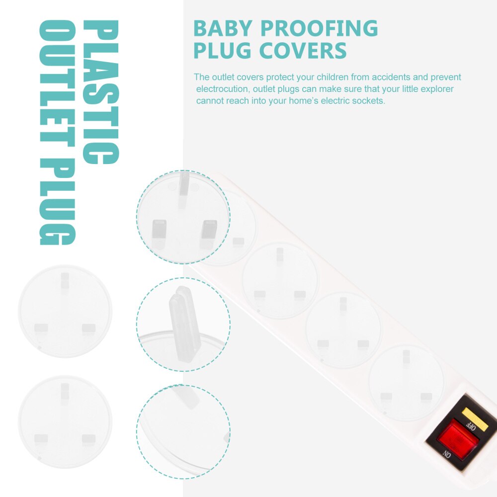 20pcs Outlet Covers Baby-proofing Electric Plug Protectors Socket Covers