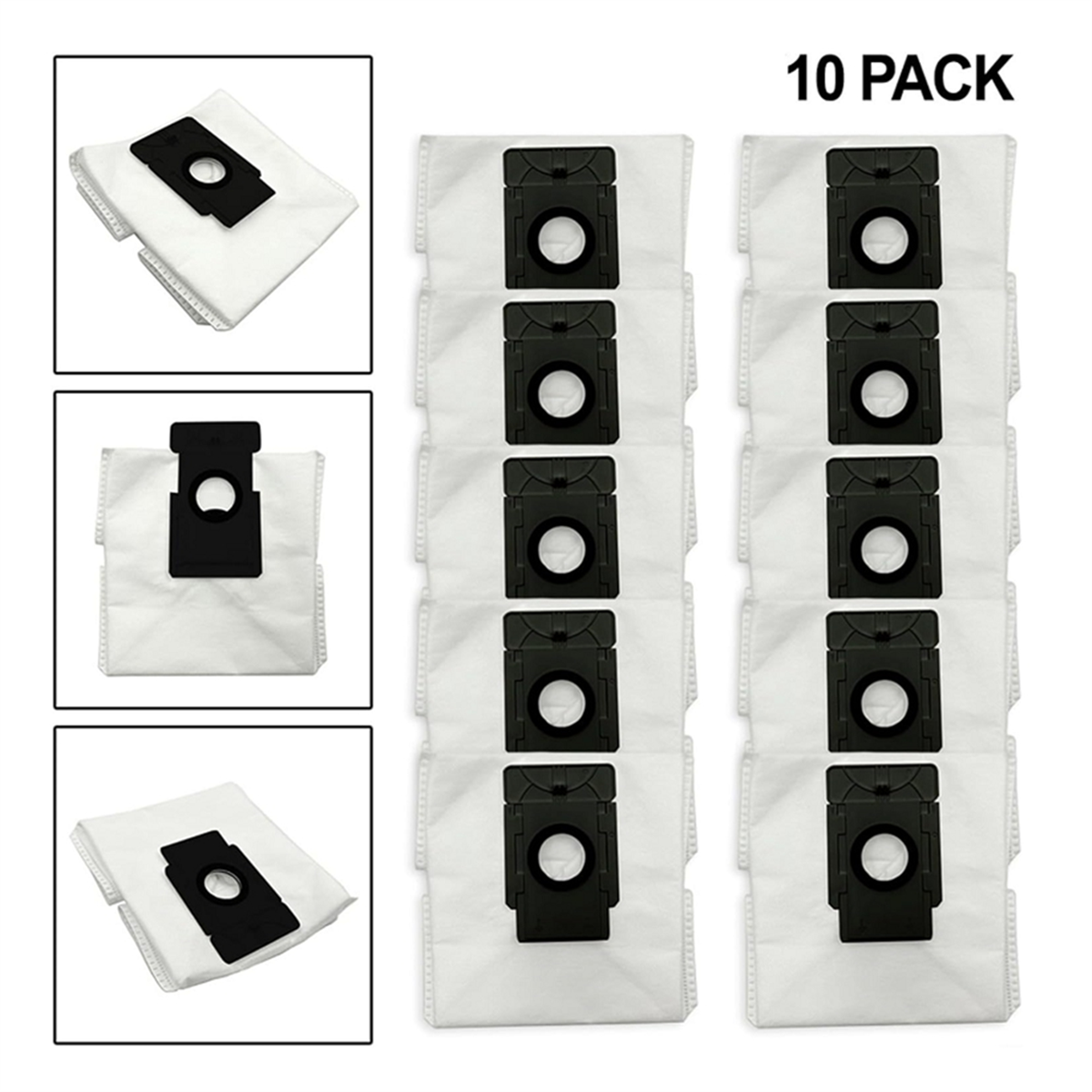 Update 10PCS Dust Bag Set for 360 S8 PLUS for TP Link Tapo RV30 Plus RV10 Plus RVA200 Vacuum Cleaner Accessories Replacement