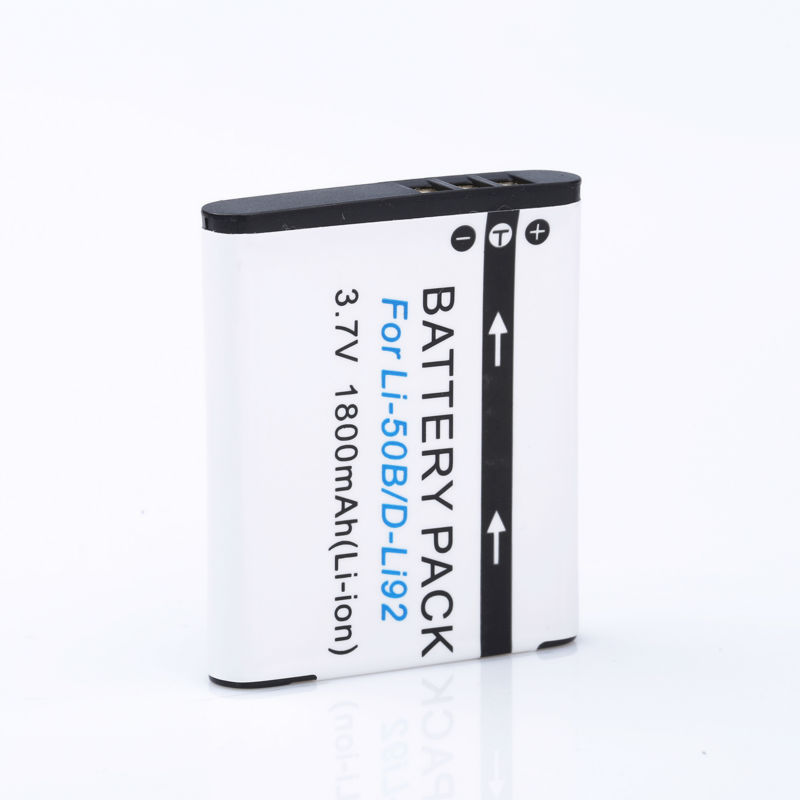 Li-50B Li50b Batterij D-LI92 Li-Ion Camera Batterij Voor Olympus Li 50b Batttery Voor Pentax XZ-1 SP-800UZ SZ-30 D Li92: 1p battery