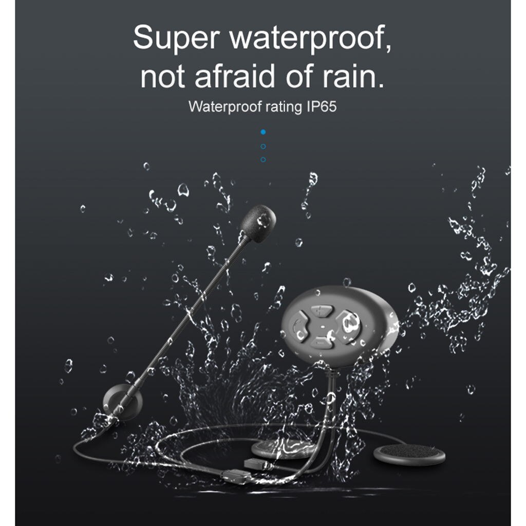 Motorcycle Helmet Headset Wireless Headphone Bluetooth v5.0 with Microphone Motorbike Helmet Communication System