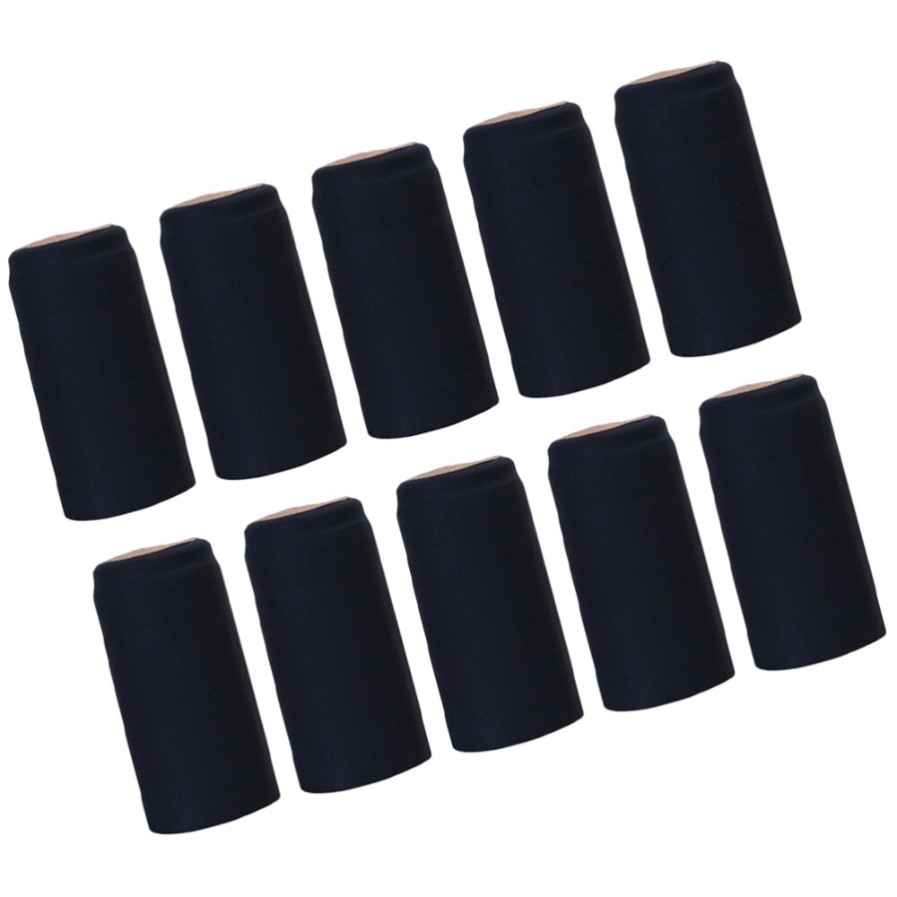 100 Uds. Cápsulas termorretráctiles para botellas de vino, tapón de plástico termorretráctil para vino tinto, accesorio para vino con película termoretráctil: Black